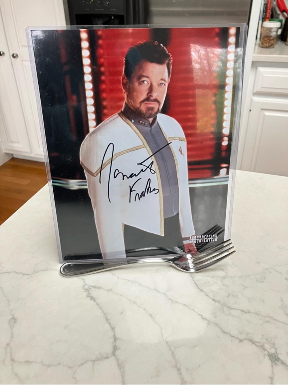 Jonathan Frakes, Star Trek actor, signed photograph